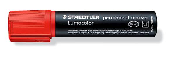 Staedtler marker Lumocolor permanent, rdeč