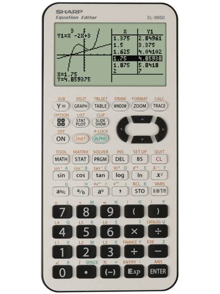 SHARP kalkulator EL9950, 827F, 64KB, tehnični