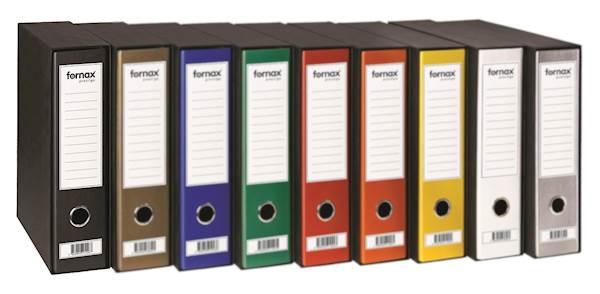 Fornax registrator v škatli Prestige A4, 80 mm, črn