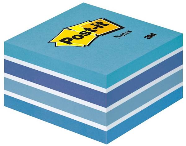 3M samolepilna kocka Post-it, 2028-B, AQUA modra