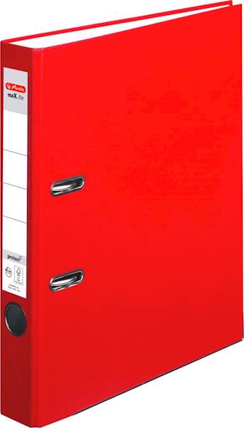 Herlitz registrator Max File, A4, 50 mm, rdeč