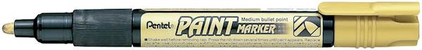 Pentel paint marker, 4 mm, zlat