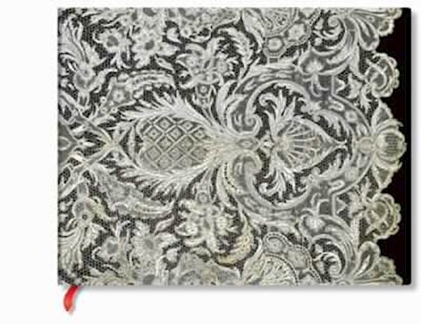 Paperblanks knjiga gostov Lace Allure Ivory Veil, brezčrtna, trde plastnice