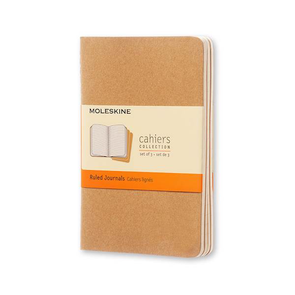 Moleskine Cahier Journals, Pocket, črte, mehke platnice