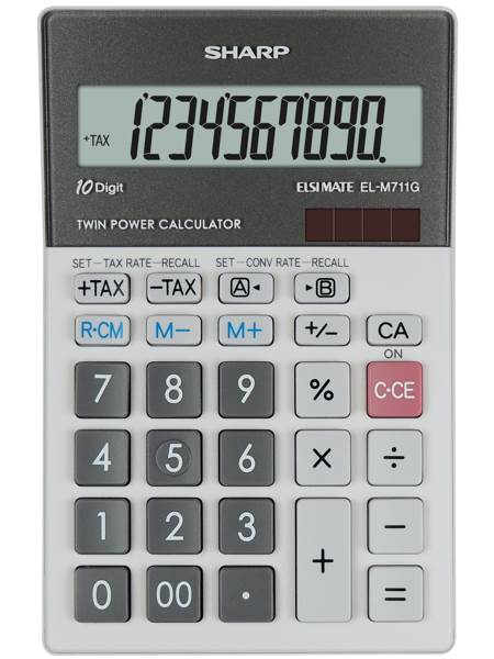 SHARP kalkulator ELM711GGY, 10M, namizni