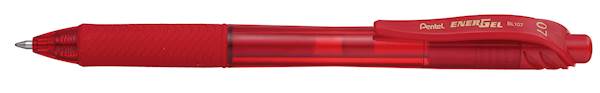Pentel roler gel Energel BL107, rdeč