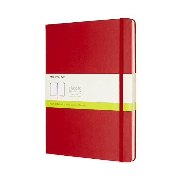 Moleskine notebook, X-Large, brezčrtni, trde platnice