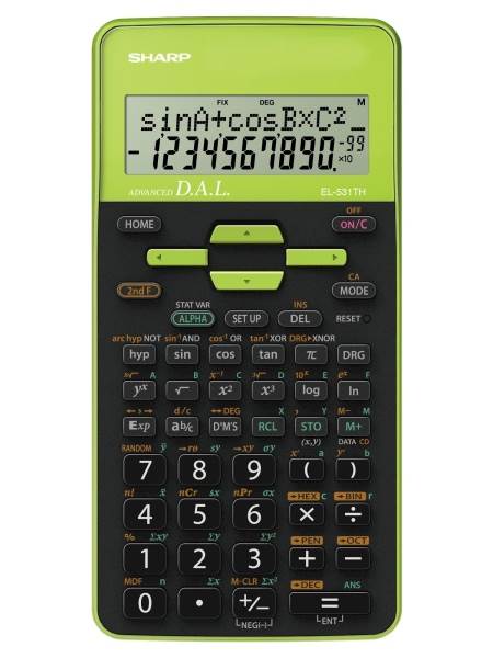 SHARP kalkulator EL531THBGR, 273F, 2V, tehnični