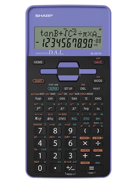 SHARP kalkulator EL531THBVF, 273F, 2V, tehnični
