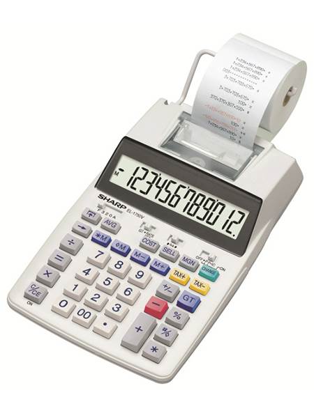 SHARP kalkulator EL1750V, 12M, računski stroj
