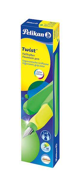 Pelikan nalivno pero Twist, Neon zelen, v škatli