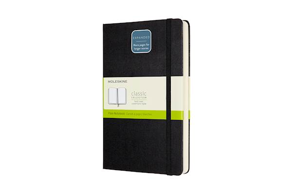 Moleskine Exspanded notebook, LG, brezčrtni, trde platnice