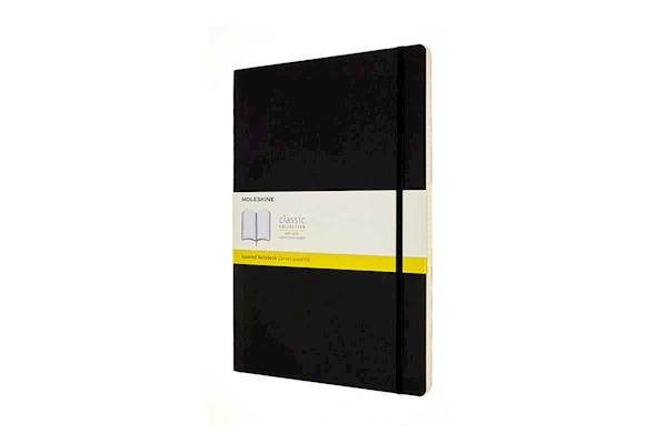 Moleskine notebook, A4, karo, mehke platnice