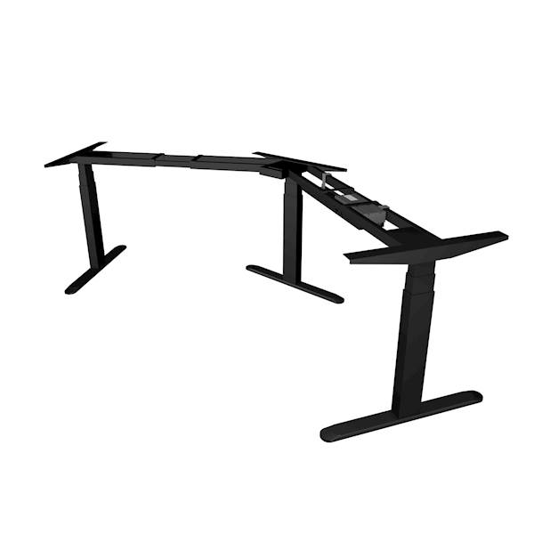UVI Desk dvižno električno podnožje za mizo, črno