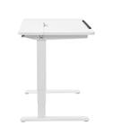 UVI Desk električna miza z nagibno ploščo, bela