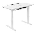 UVI Desk električna miza z nagibno ploščo, bela