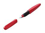 Pelikan nalivno pero Twist + 2x črnilni vložki, Fiery Red, na blistru