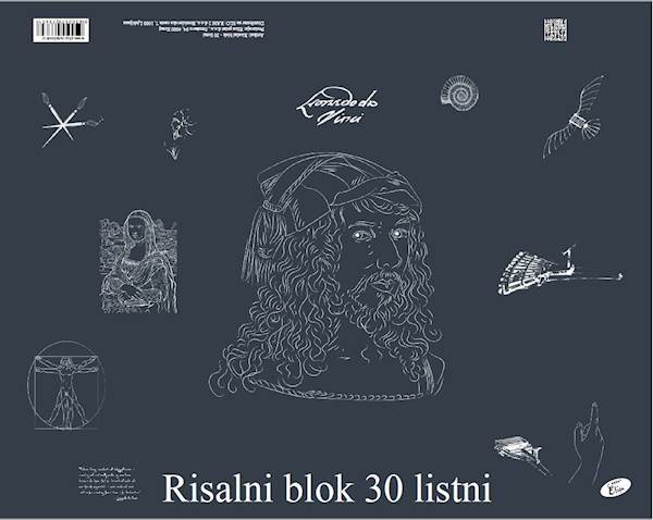Elisa risalni blok Leonardo da Vinci, A3, 30 listni