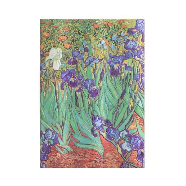 Paperblanks Van Gogh`s Irises, midi, črtni, trde platnice