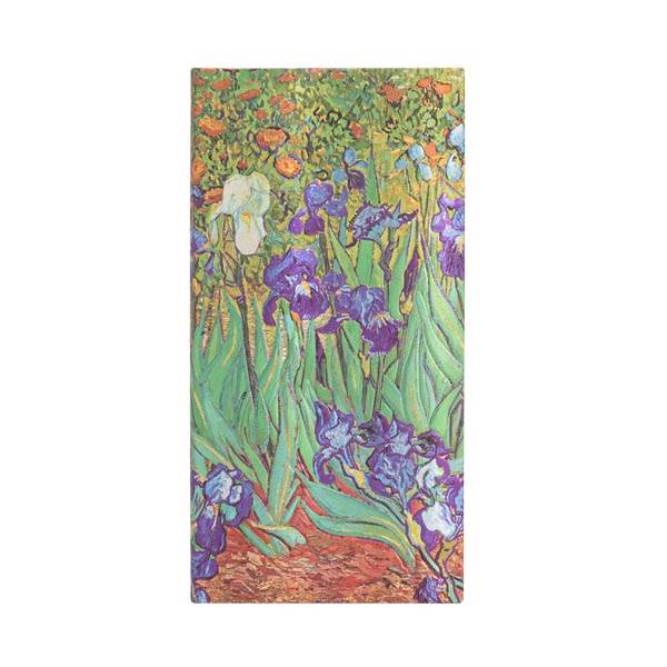 Paperblanks, Van Gogh`s Irises, slim, črtni, trde platnice