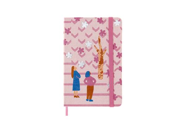 Moleskine notebook NB Sakura, Pocket, črtan, trde platnice