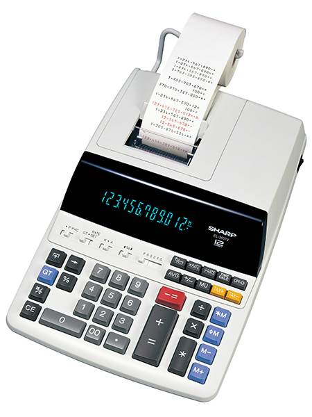 SHARP kalkulator EL2607V, 12M, računski stroj