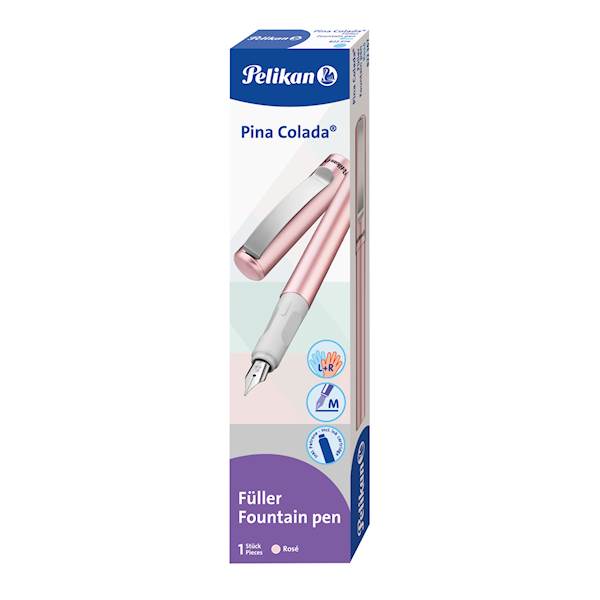 Pelikan nalivno pero Pina Colada, L+D, roza, v kartonski škatli